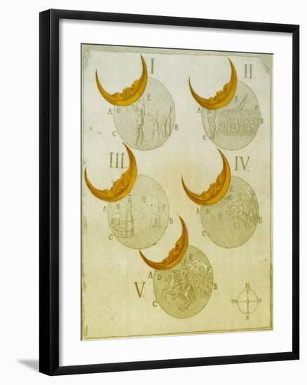 Phases of an eclipse-Science Source-Framed Giclee Print