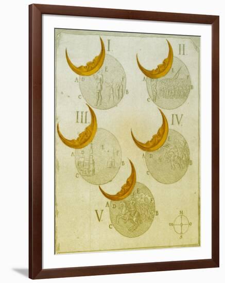 Phases of an eclipse-Science Source-Framed Giclee Print