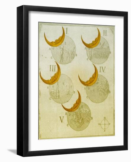 Phases of an eclipse-Science Source-Framed Giclee Print