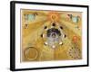 Phases of the Moon, from The Celestial Atlas, or the Harmony of the Universe-Andreas Cellarius-Framed Giclee Print