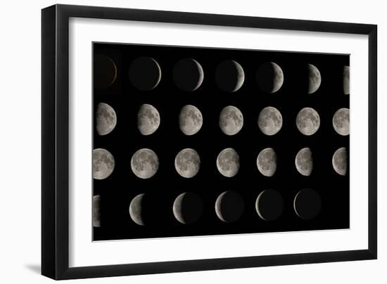 Phases of the Moon-Eckhard Slawik-Framed Premium Photographic Print