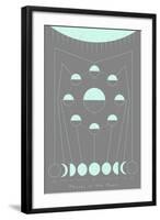 Phases of the Moon-null-Framed Art Print