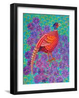 Pheasant, 2021, (oil on canvas)-Jane Tattersfield-Framed Giclee Print