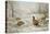 Pheasant and Partridges in a Snowy Landscape-Carl Donner-Stretched Canvas