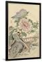 Pheasant and Peony-Bairei-Framed Art Print