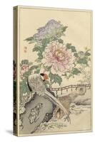 Pheasant and Peony-Bairei-Stretched Canvas