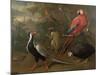 Pheasant, Macaw, Monkey, Parrots and Tortoise-Charles Collins-Mounted Giclee Print