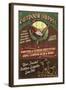 Pheasant Outfitters - Vintage Sign-Lantern Press-Framed Art Print
