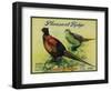 Pheasant Ridge Apple Crate Label - San Francisco, CA-Lantern Press-Framed Art Print