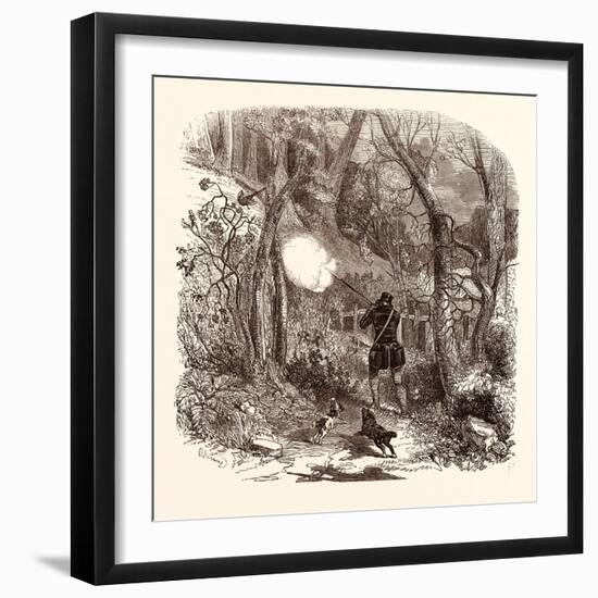 Pheasant Shooting in October-null-Framed Giclee Print