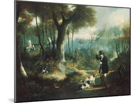 Pheasant Shooting in the Forest-S .j .e . Jones-Mounted Giclee Print