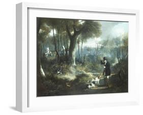 Pheasant Shooting in the Forest-S.j.e. Jones-Framed Giclee Print