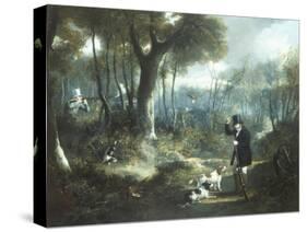 Pheasant Shooting in the Forest-S.j.e. Jones-Stretched Canvas
