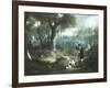 Pheasant Shooting in the Forest-S.j.e. Jones-Framed Giclee Print