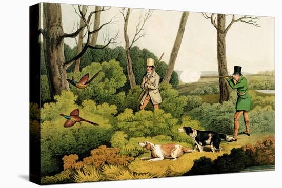 Pheasant Shooting, Pub. by Thomas Mclean, 1820-Henry Thomas Alken-Stretched Canvas