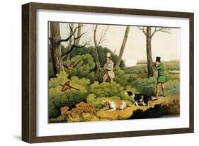 Pheasant Shooting, Pub. by Thomas Mclean, 1820-Henry Thomas Alken-Framed Giclee Print