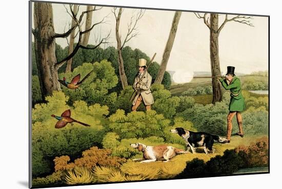 Pheasant Shooting, Pub. by Thomas Mclean, 1820-Henry Thomas Alken-Mounted Giclee Print