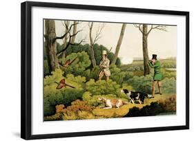 Pheasant Shooting, Pub. by Thomas Mclean, 1820-Henry Thomas Alken-Framed Giclee Print