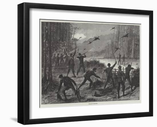 Pheasant Shooting-null-Framed Giclee Print