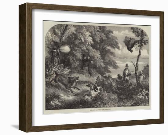 Pheasant Shooting-null-Framed Giclee Print