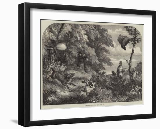 Pheasant Shooting-null-Framed Giclee Print