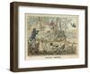 Pheasant, Two Men and Their Dogs Shoot from a Clearing-Henry Thomas Alken-Framed Art Print