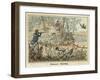 Pheasant, Two Men and Their Dogs Shoot from a Clearing-Henry Thomas Alken-Framed Art Print