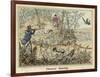 Pheasant, Two Men and Their Dogs Shoot from a Clearing-Henry Thomas Alken-Framed Art Print