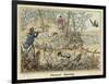 Pheasant, Two Men and Their Dogs Shoot from a Clearing-Henry Thomas Alken-Framed Art Print