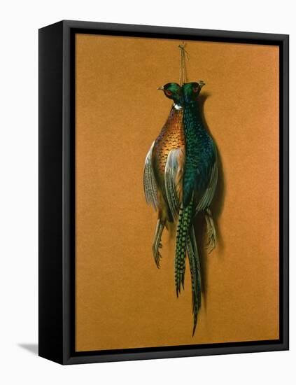 Pheasants, 1984-Lincoln Taber-Framed Stretched Canvas