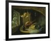 Pheasants, Cabbage and a Bottle of Wine on a Table-Benjamin Blake-Framed Giclee Print