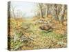 Pheasants with Blue Tits-Carl Donner-Stretched Canvas