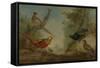 Pheasants-Aert Schouman-Framed Stretched Canvas