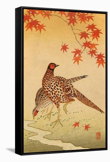 Pheasants-Koson Ohara-Framed Stretched Canvas