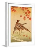 Pheasants-Koson Ohara-Framed Giclee Print