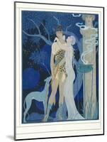Phedre Et Hippolyte, from Personages De Comedie, Pub. 1922 (Pochoir Print)-Georges Barbier-Mounted Giclee Print