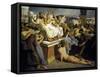 Pheidippides Giving Word of Victory after the Battle of Marathon-Luc-olivier Merson-Framed Stretched Canvas