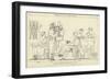 Phemius Singing to the Suitors-John Flaxman-Framed Giclee Print