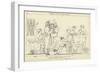 Phemius Singing to the Suitors-John Flaxman-Framed Giclee Print