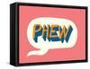 Phew Print-null-Framed Stretched Canvas