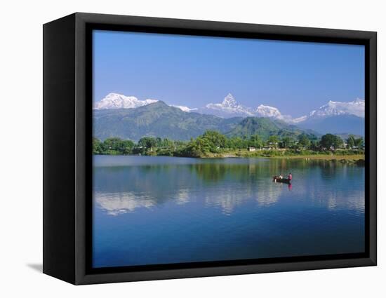 Phewatal Lake, Annapurna Region, Pokhara, Nepal-Gavin Hellier-Framed Stretched Canvas