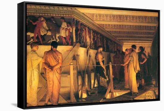 Phidias Showing the Frieze of the Parthenon to His Friends-Sir Lawrence Alma-Tadema-Framed Stretched Canvas