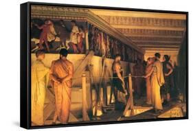 Phidias Showing the Frieze of the Parthenon to His Friends-Sir Lawrence Alma-Tadema-Framed Stretched Canvas