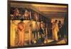 Phidias Showing the Frieze of the Parthenon to His Friends-Sir Lawrence Alma-Tadema-Framed Art Print