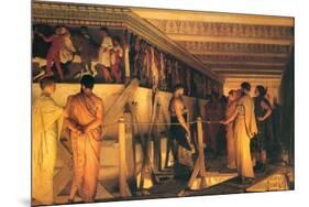 Phidias Showing the Frieze of the Parthenon to His Friends-Sir Lawrence Alma-Tadema-Mounted Premium Giclee Print