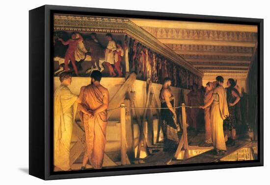 Phidias Showing the Frieze of the Parthenon to His Friends-Sir Lawrence Alma-Tadema-Framed Stretched Canvas