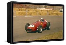 Phil Hill in Action in a Ferrari, Dutch Grand Prix, Zandvoort, 1959-null-Framed Stretched Canvas