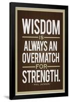 Phil Jackson Wisdom Quote-null-Framed Poster