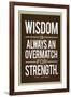 Phil Jackson Wisdom Quote-null-Framed Art Print