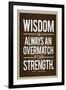 Phil Jackson Wisdom Quote-null-Framed Art Print